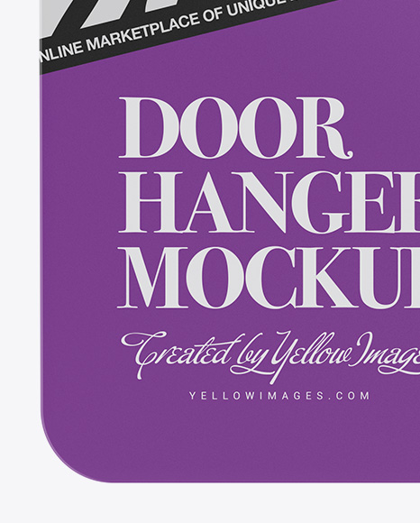 Door Hanger Mockup PSD #2