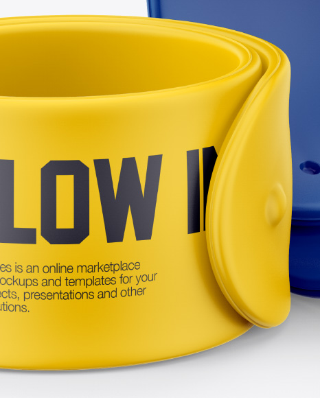 Download Two Rubber Slap Bracelets Free Mockup In Free Mockups On Yellow Images Object Mockups PSD Mockup Templates