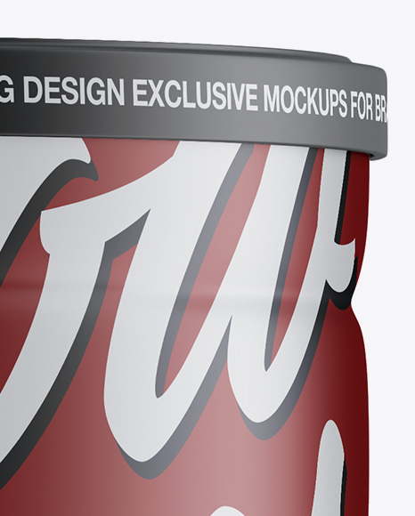 Matte Tin Can Mockup PSD #2