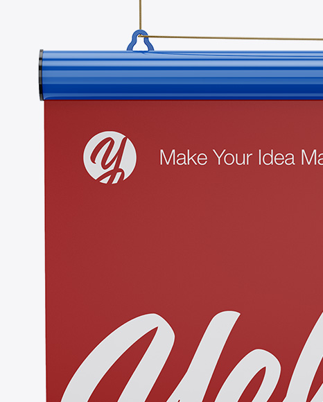 Roll Up Poster Mockup PSD #2