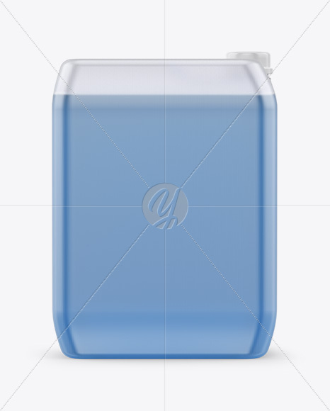 Plastic Transparent Jerrycan Mockup   Front   Side Views PSD #2