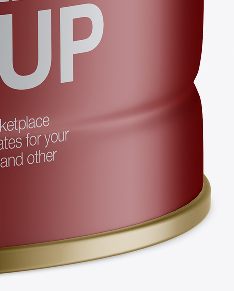 Matte Tin Can Mockup PSD #2