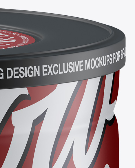 Matte Tin Can Mockup PSD #1