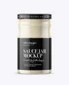 Clear Glass Jar with Horseradish Mockup