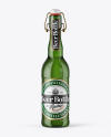 500ml Green Glass Beer Bottle With Swing Top Mockup - Free Download