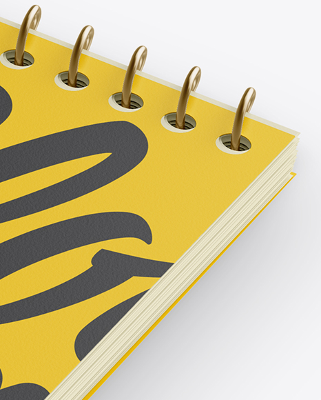 Notebook   Pencil Mockup   Half Side View (High Angle Shot) PSD #6