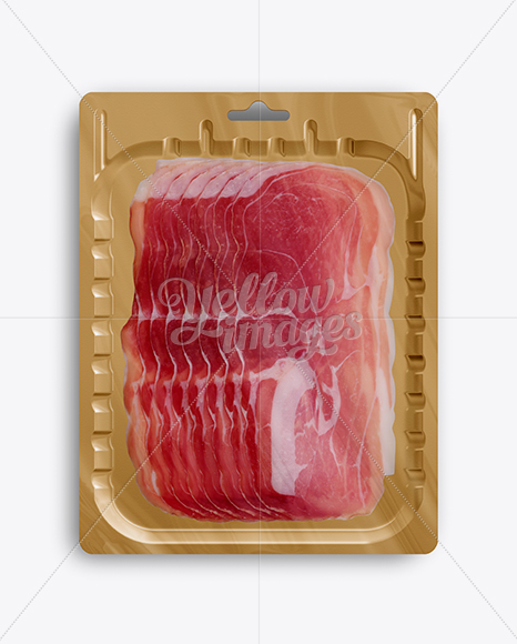 Download Vacuum Tray W Sliced Ham Mock Up In Tray Platter Mockups On Yellow Images Object Mockups Yellowimages Mockups