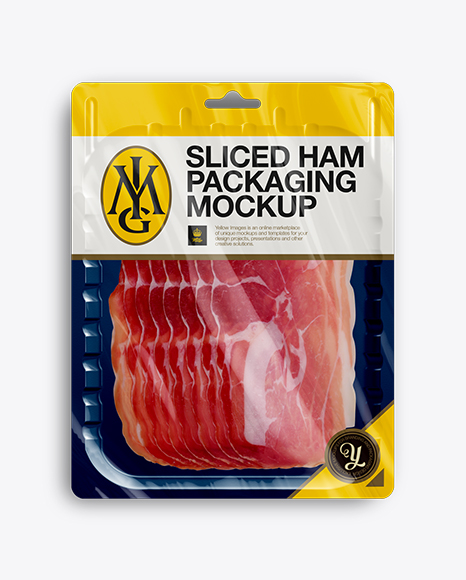 Download Vacuum Tray W Sliced Ham Mock Up In Tray Platter Mockups On Yellow Images Object Mockups Yellowimages Mockups