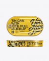 Sardine Tin Mock-up in Can Mockups on Yellow Images Object Mockups