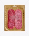 Vacuum Tray W/ Sliced Winter Salami Mock-up