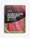 Vacuum Tray W/ Sliced Winter Salami Mock-up