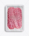 Plastic Tray W/ Sliced Classic Salami Mockup - Free Download Images ...