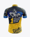 Download Men's Cycling Jersey Mockup - Back View in Apparel Mockups ... PSD Mockup Templates