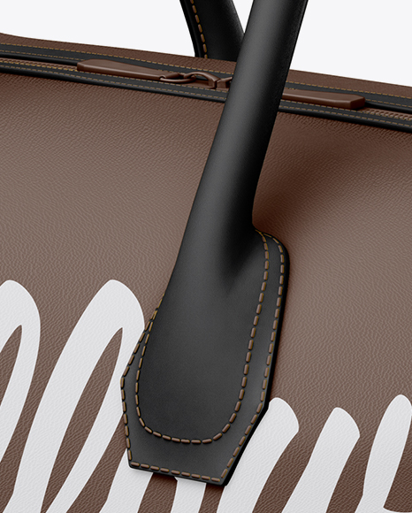 Leather Bag Mockup - Half SIde View