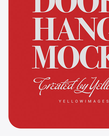 Door Hanger Mockup PSD #1