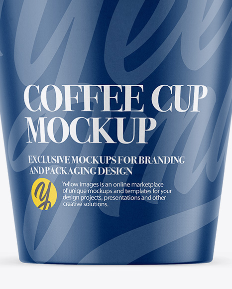 Coffee Cup Mockup   Front View PSD #1