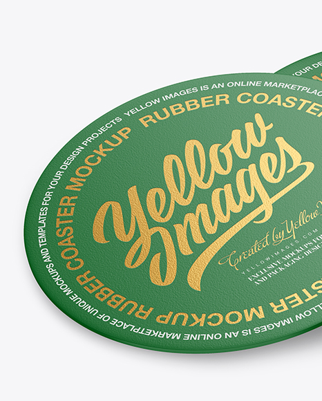 Download Stack Of Rubber Beverage Coasters Mockup In Object Mockups On Yellow Images Object Mockups PSD Mockup Templates