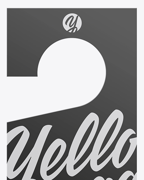 Door Hanger Mockup PSD #2