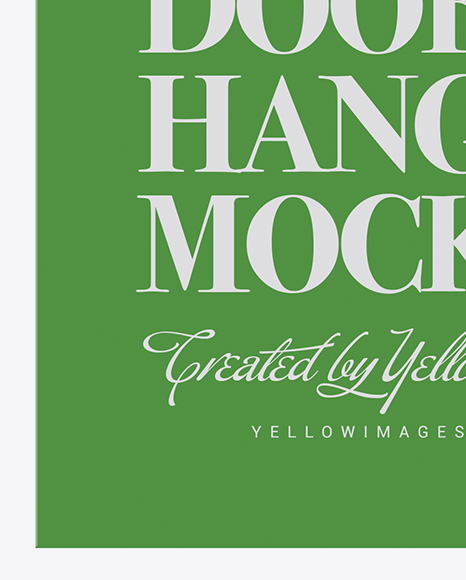 Door Hanger Mockup PSD #1