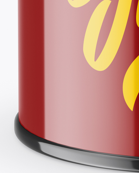 Glossy Storage Jar Mockup (High-Angle Shot) - download high resolution