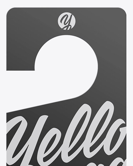 Door Hanger Mockup PSD #2