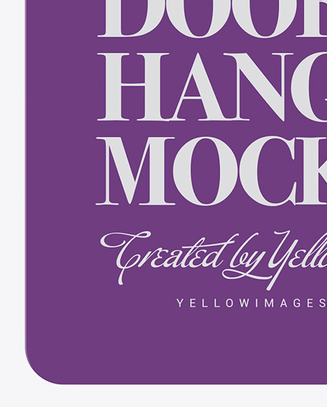 Door Hanger Mockup PSD #1
