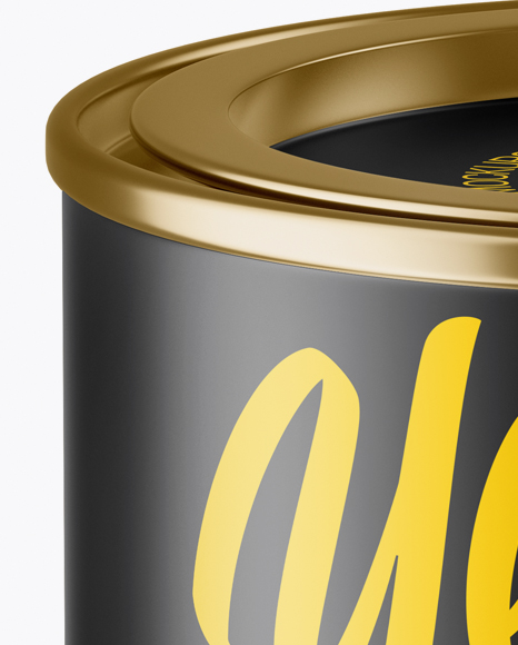 Download Metallic Storage Jar Psd Mockup Yellow Images