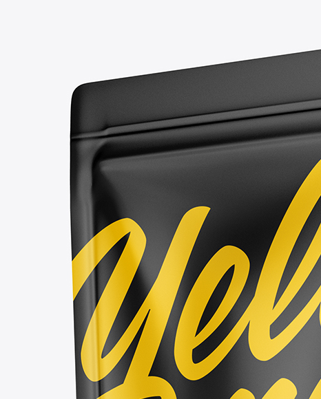 Matte Stand up Pouch Mockup   Half Side View PSD #2