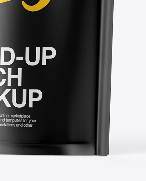 Matte Stand up Pouch Mockup   Half Side View PSD #1