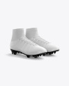 Cuffed Soccer Cleats mockup (Half Side View)