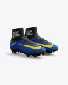 Cuffed Soccer Cleats mockup (Half Side View)