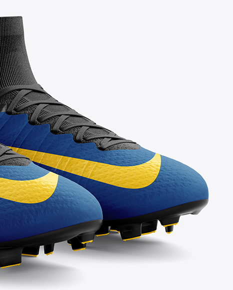 Download 25+ Cuffed Soccer Cleat Mockup Half Side View Pics ...