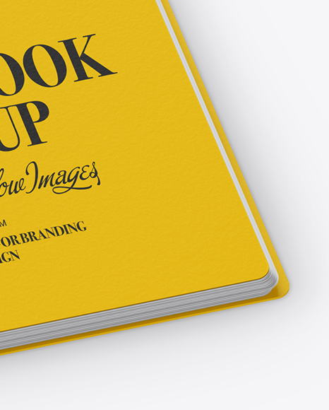 Notebook Mockup   Half Side View (High Angle Shot) PSD #1