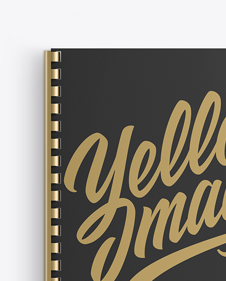 Notebook With Ring Binger Mockup   Top View PSD #2