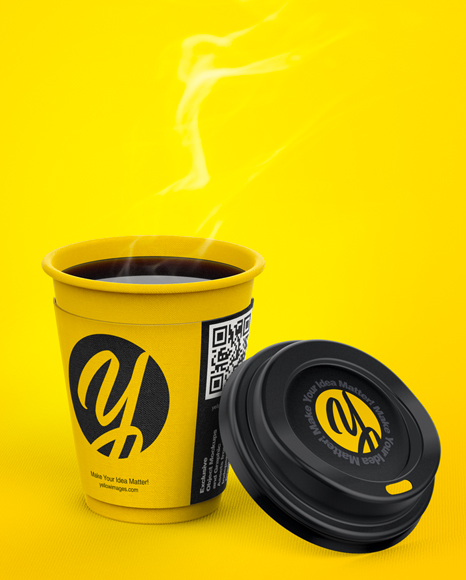 Coffee Cup With Sleeve Mockup PSD #6