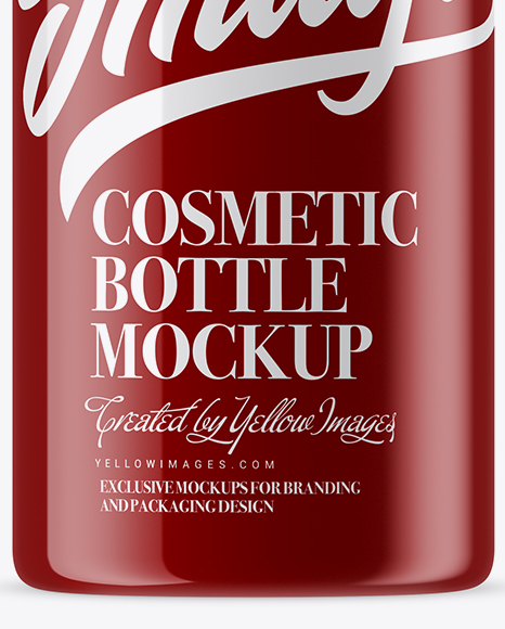 Glossy Cosmetic Bottle Mockup PSD #1