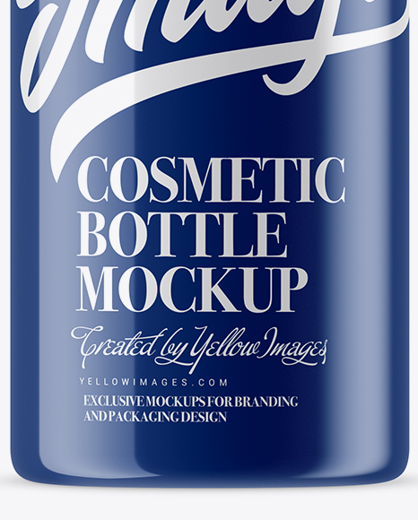 Glossy Cosmetic Bottle Mockup PSD #1