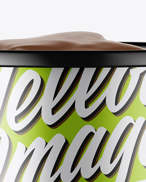 Metallic Ice Cream Cup Mockup PSD #2