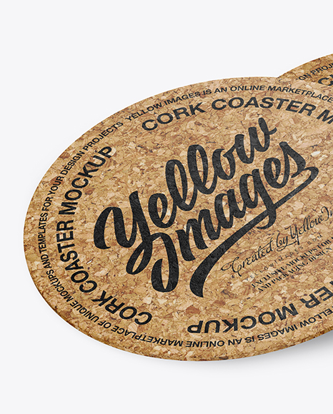 Download Stack Of Cork Beverage Coasters Mockup In Object Mockups On Yellow Images Object Mockups PSD Mockup Templates