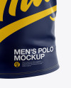 Download Men S Polo With Long Sleeve Mockup Front View In Apparel Mockups On Yellow Images Object Mockups