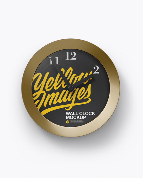 Wall Clock Mockup PSD #2