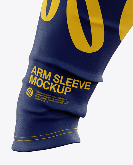 Download Arm Sleeve Mockup Front View In Apparel Mockups On Yellow Images Object Mockups