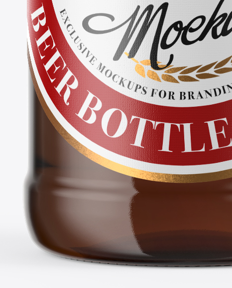 Download 500ml Amber Beer Bottle With Swing Top Mockup in Bottle Mockups on Yellow Images Object Mockups