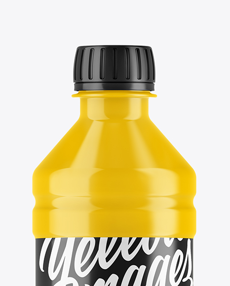 Glossy PET Bottle Mockup PSD #2