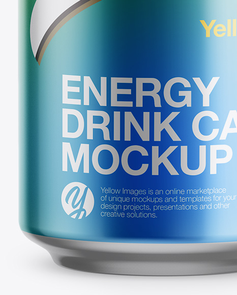 Download 440ml Metallic Aluminium Can Mockup Front View Eye Level Shot In Can Mockups On Yellow Images Object Mockups Yellowimages Mockups