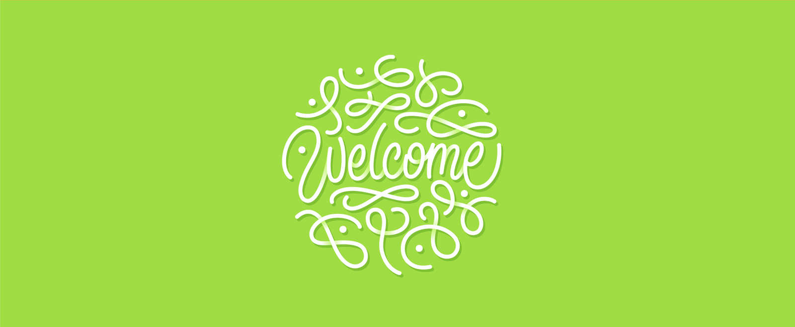 Welcome lettering bundle on Yellow Images Creative Store