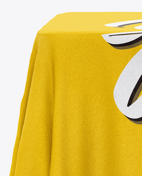 Download Tablecloth Mockup in Object Mockups on Yellow Images Object Mockups