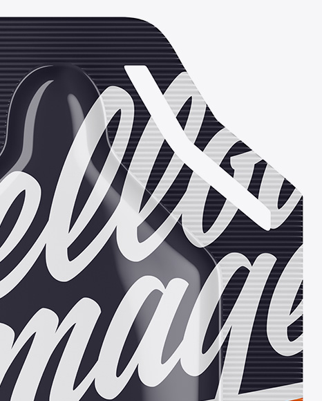 Glossy Sachet Mockup PSD #2