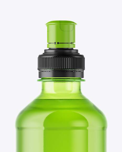 Download Green Plastic Bottle With Sport Cap Mockup In Packaging Mockups On Yellow Images Object Mockups PSD Mockup Templates