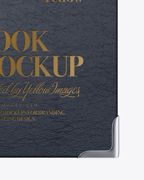 Book W  Leather Cover Mockup   Top View PSD #1